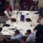 Picture of a group working at a table